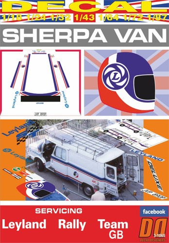 Decal leyland sherpa - sherpa, "leyland