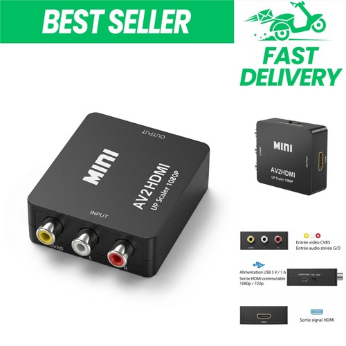 Convertisseur rca vers hdmi - vers,