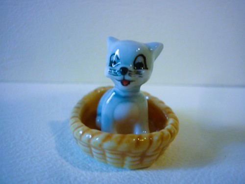 Feve petit chat gris - petit,