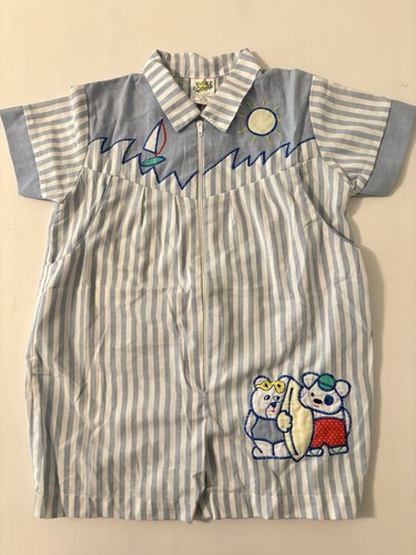 Vintage toddler baby boys - baby, blue