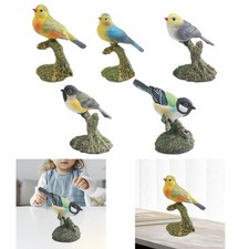 Figurines d'oiseaux miniatures