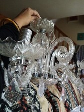 Somptueux lustre en cristal 4 BRANCHES