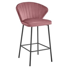 Tabouret GATTA - velours rose
