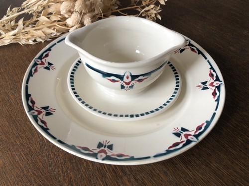 Plat service saucière - plat, +