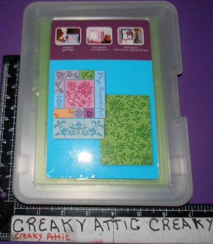Flowers piece dry emboss - 10,