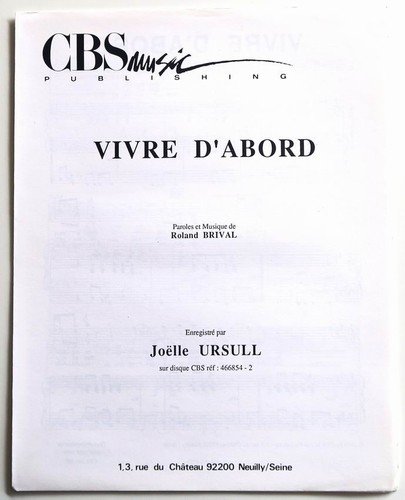 Partition sheet music joelle - partition,