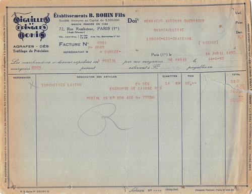 1932 aiguilles epingles ets - aiguilles,