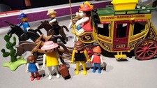 WO LOT PLAYMOBIL FARWEST DILIGENCE WESTERN COWBOY SOLDAT NORDISTE INDIEN Custom