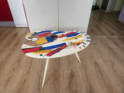 Table basse relookée
