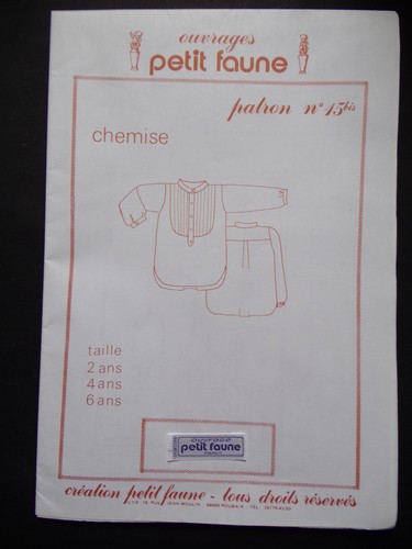 Patron ancien petit faune - patron,