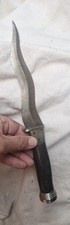 COUTEAU ANCIEN A LAME COURBE TYPE NAVAJA