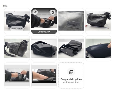 Nikon leather bag camera - camera, case