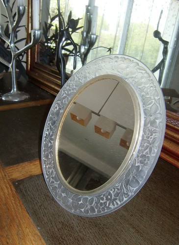 Ancien miroir ovale poser - ovale, a