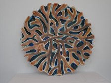 Grand plat à huitres en céramique signé Marcel  Guillot - Vallauris France