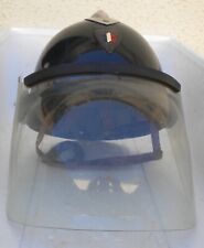 CASQUE MAINTIEN DE L'ORDRE POLICE FRANCE MODELE 1970 PETITCOLLIN / AVEC VISIERE