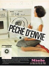 PUBLICITE ADVERTISING  1985  MIELE  machine à laver