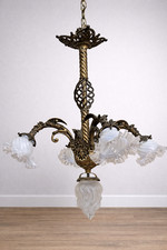 Important lustre en bronze