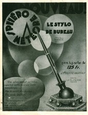 Publicité ancienne stylo