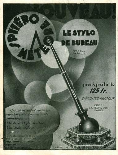 Publicité ancienne stylo
