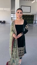 Indien Bollywood Designer Robe Salwar Kameez Costume Soirée Mariage Pakistanais