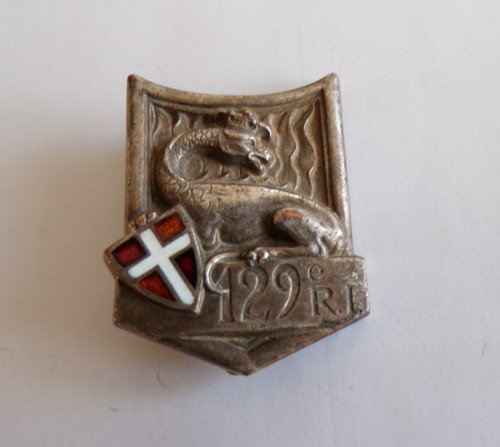 Insigne militaire 129 - militaire, 129°