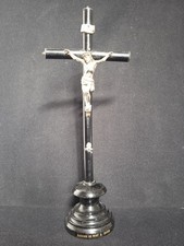 Ancienne Croix Crucifix MONT SAINT MICHEL - Ht. 29,5cm - 19ème Napoléon III