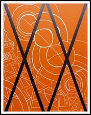 Robert DELAUNAY : composition,  lithographie originale 1957