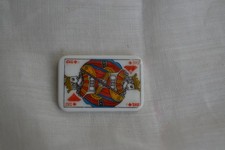 FEVE CLAMECY CARTE A JOUER LE ROI DE CARREAUX