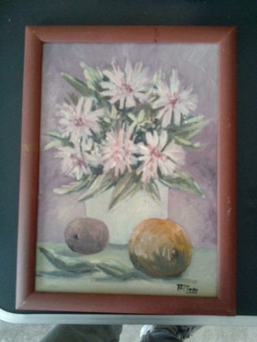 Tableau huile sur carton - sur, toile