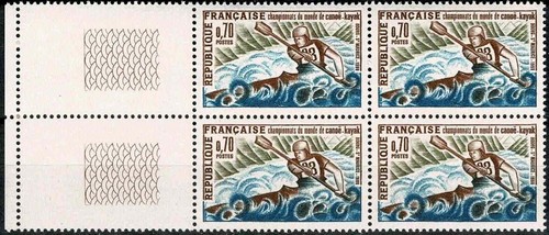 France 1969 canoe - canoe, bloc