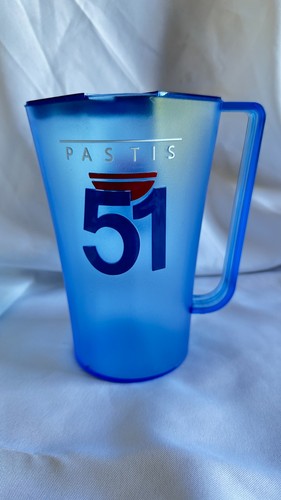 Pichet pastis bleu givré - pichet,