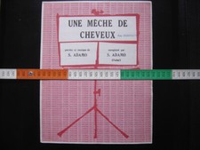 Partition ancienne Adamo Une meche de cheveux