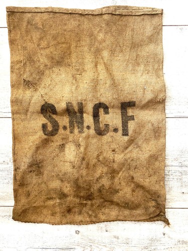 Ancien sac toile jute - en,