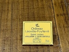 PINS PIN VIN CHATEAU LEOVILLE POYFERRE SAINT JULIEN 1983 VERSION DORE EGF
