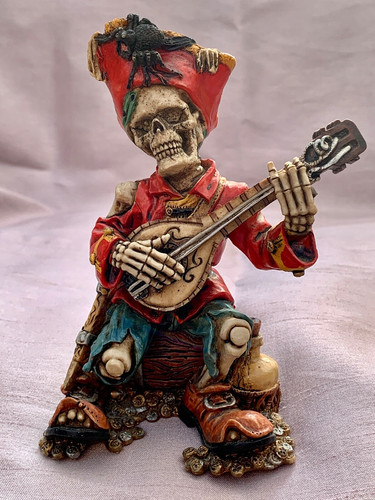 Figurine musicien tête - tête, de