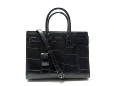 SAC A MAIN SAINT LAURENT DE JOUR BABY 421859 CUIR NOIR BANDOULIERE HANDBAG 2800€