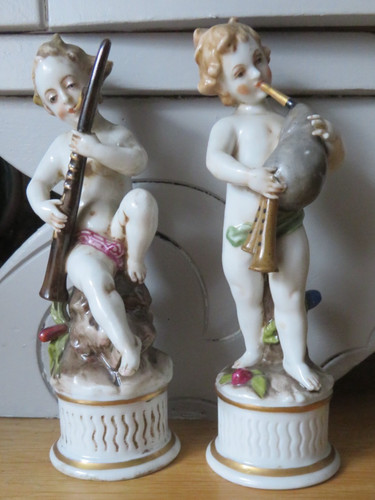 Paire angelots musiciens - d'angelots,
