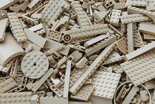 Lego vrac 250g beige - lego,