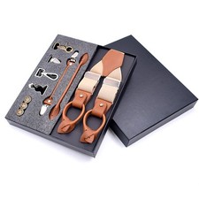 Accolades boutons en cuir pour