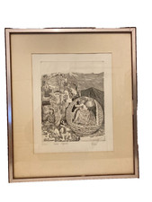 Lithographie Burin  originale