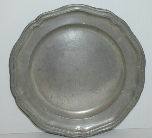 Assiette louis etain - louis, xv