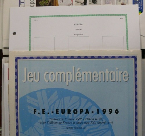 Yvert tellier jeu f - yvert, f.e