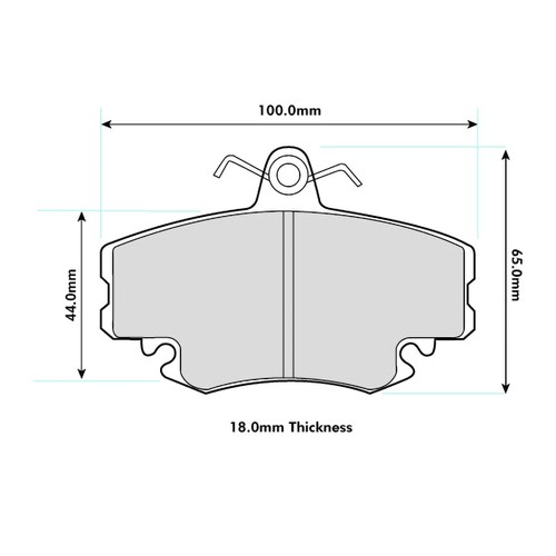 Ferodo ds2500 front brake pads - ds2500,