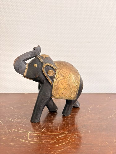 Ancien eléphant bois - eléphant,