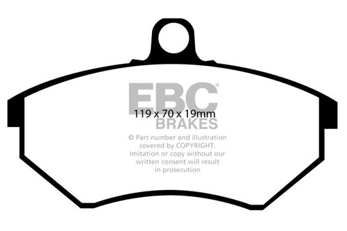 Ebc greenstuff front brake pad - greenstuff,