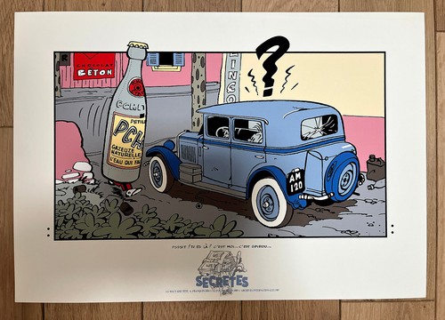 Spirou affiche sérigraphie - spirou,