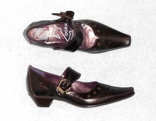 DORKING escarpins cuir brun foncé P 37 TBE