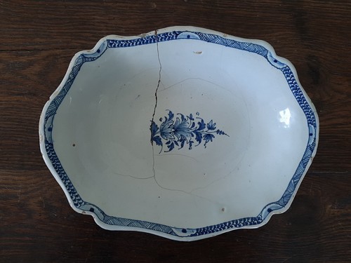 Plat faïence sinceny - faïence, xviiie