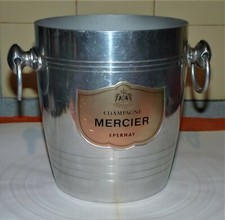 SEAU à champagne MERCIER EPERNAY En ALUMINIUM Avec Poignées  le trèfle VESOUL BE