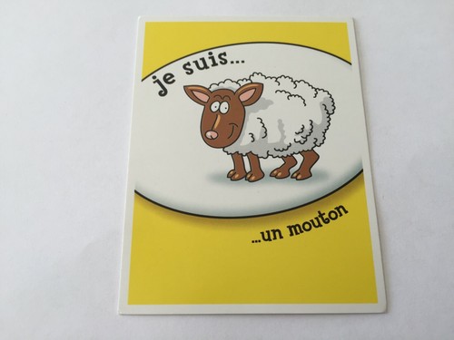 Carte suis mouton - carte, je